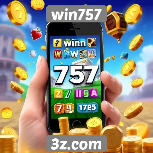 experiência móvel com o site win757